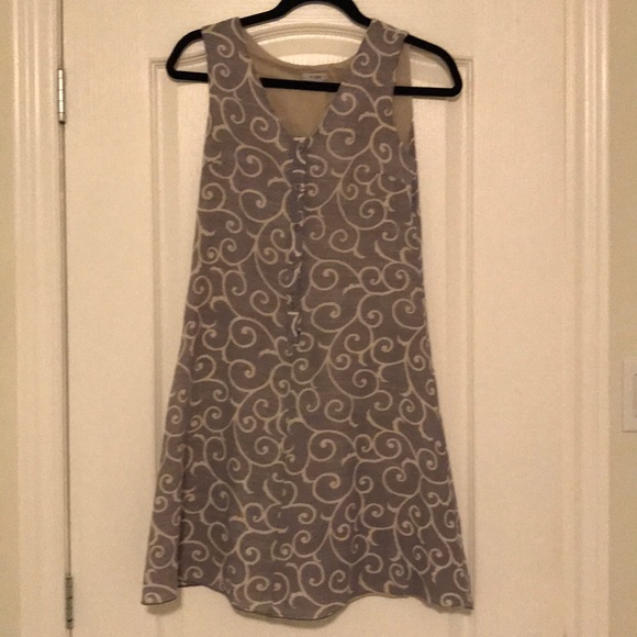 M0851 linen cotton blend dress - Picture 1 of 5